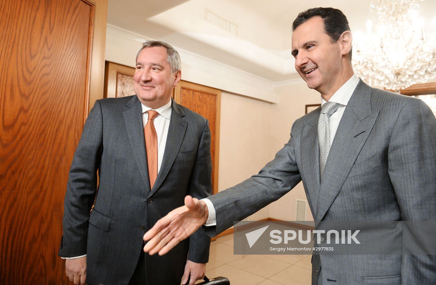 Deputy Russian Prime Minister Dmitry Rogozin visits Syria