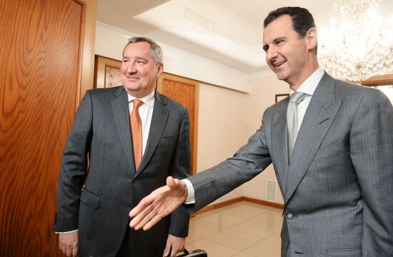 Deputy Russian Prime Minister Dmitry Rogozin visits Syria