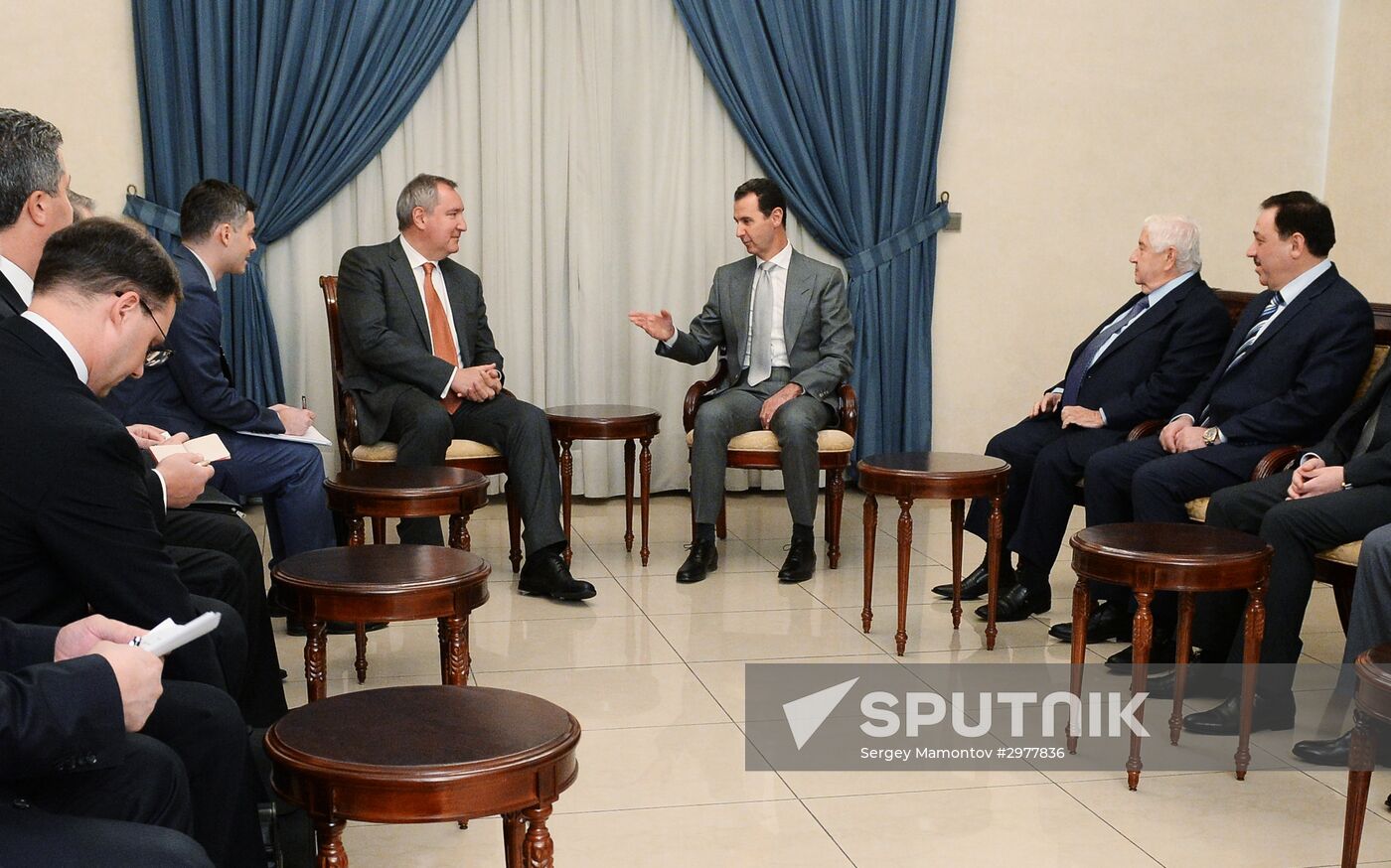 Deputy Russian Prime Minister Dmitry Rogozin visits Syria