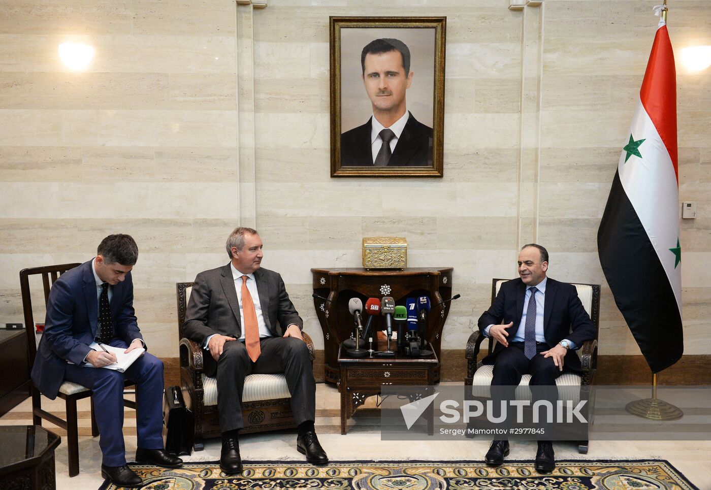 Deputy Russian Prime Minister Dmitry Rogozin visits Syria