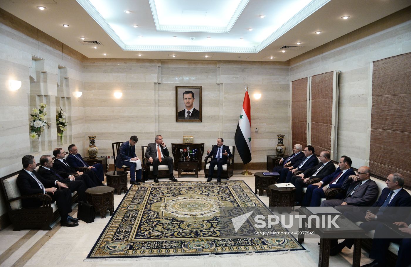 Deputy Russian Prime Minister Dmitry Rogozin visits Syria