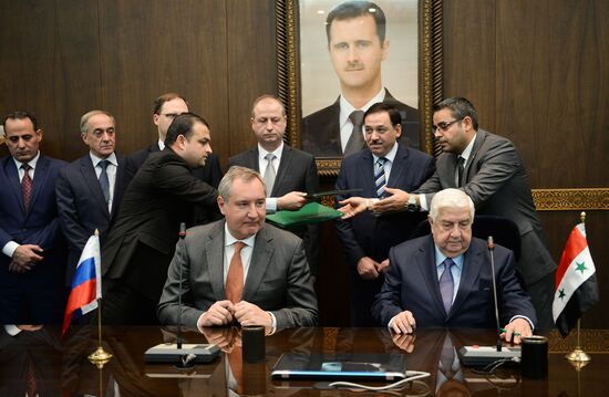 Deputy Russian Prime Minister Dmitry Rogozin visits Syria