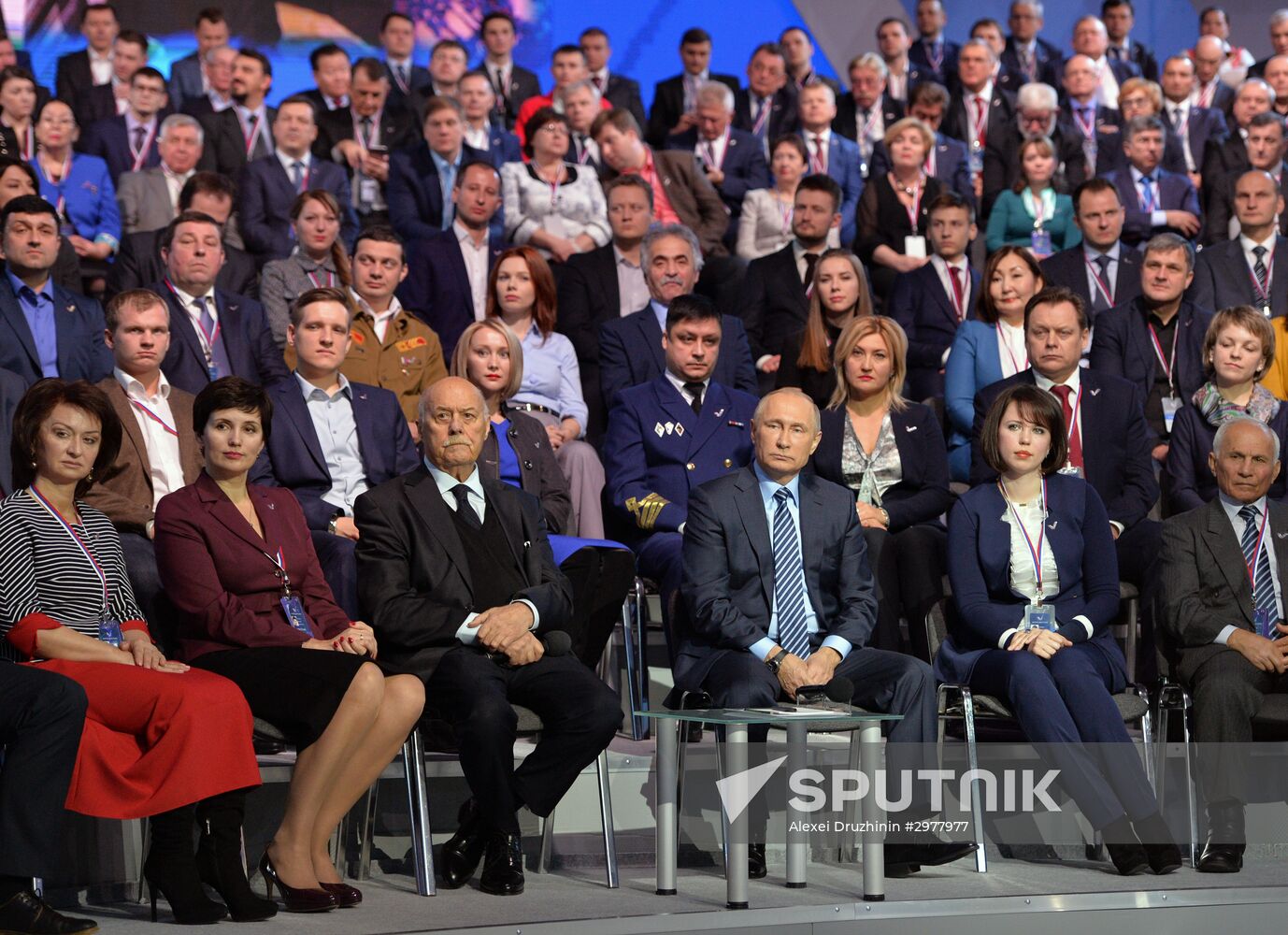 Russian President Vladimir Putin attends concluding meeting of Russian Popular Front’s interregional forum