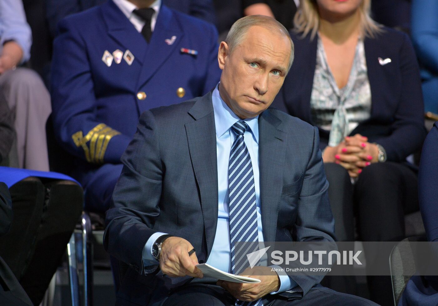 Russian President Vladimir Putin attends concluding meeting of Russian Popular Front’s interregional forum