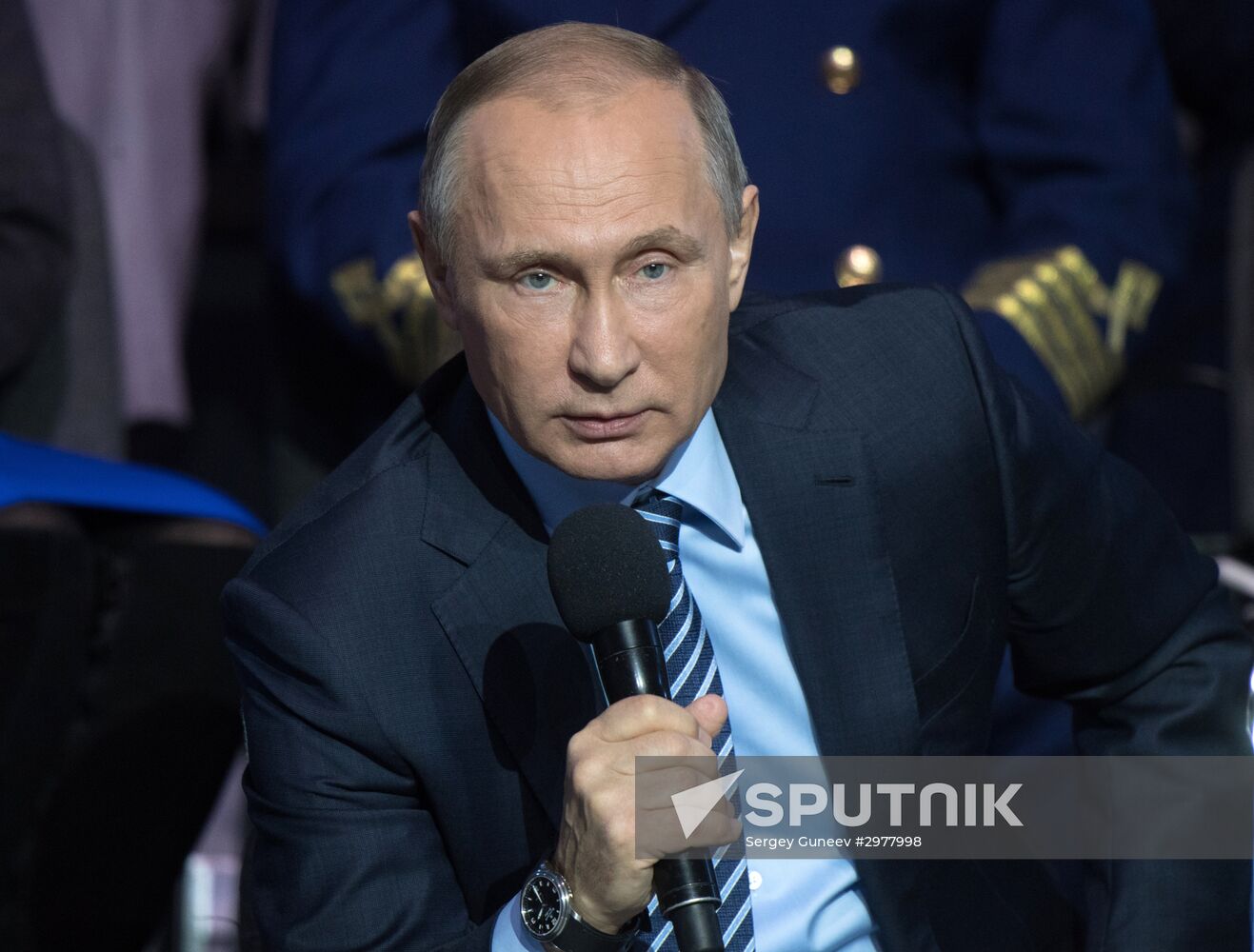 Russian President Vladimir Putin attends concluding meeting of Russian Popular Front’s interregional forum