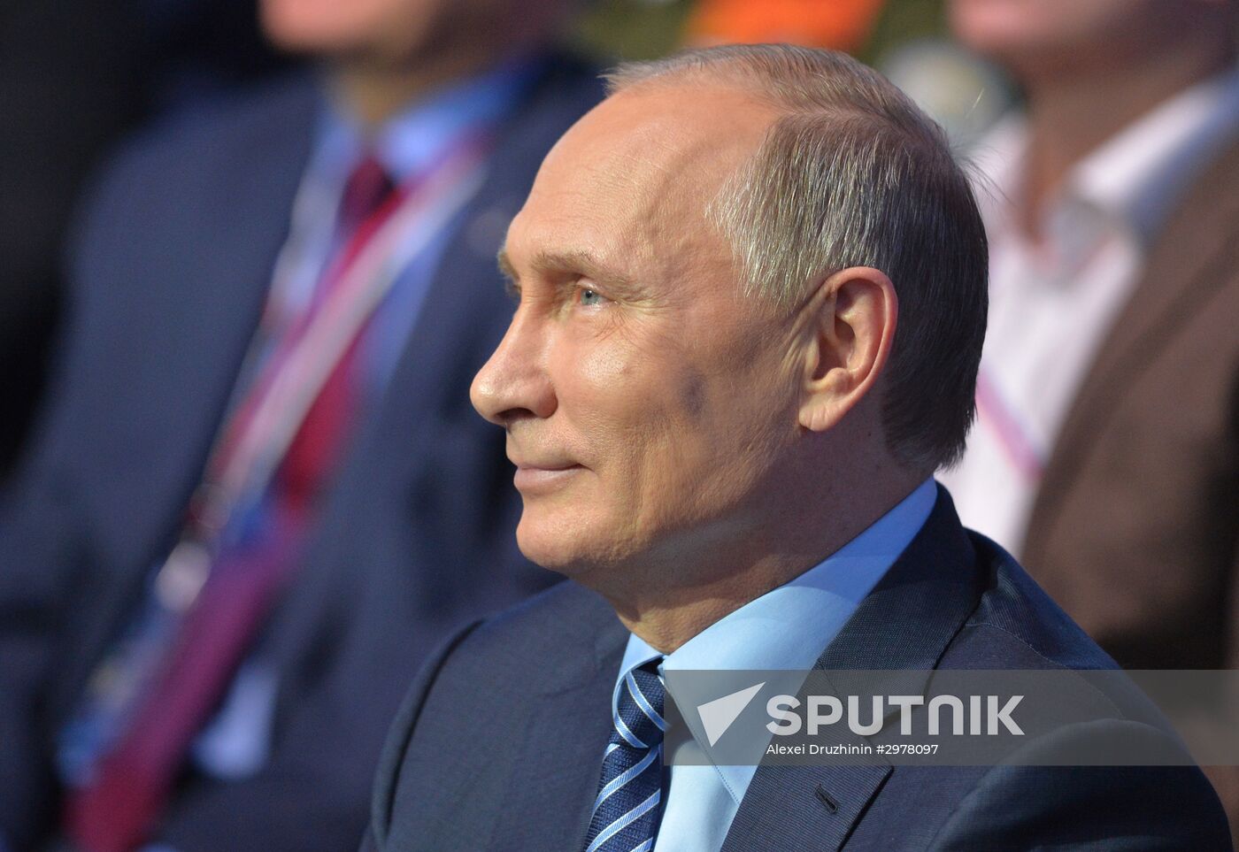Russian President Vladimir Putin attends concluding meeting of Russian Popular Front’s interregional forum