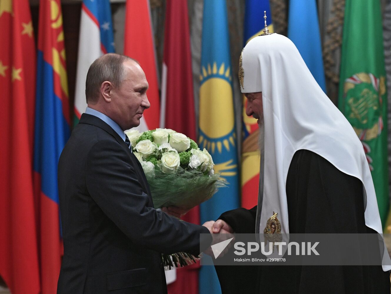 President Putin, Prime Minister Medvedev and Belarusian President Lukashenko wish happy birthday to Patriarch Kirill