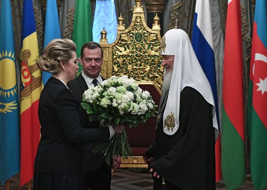 President Putin, Prime Minister Medvedev and Belarusian President Lukashenko wish happy birthday to Patriarch Kirill