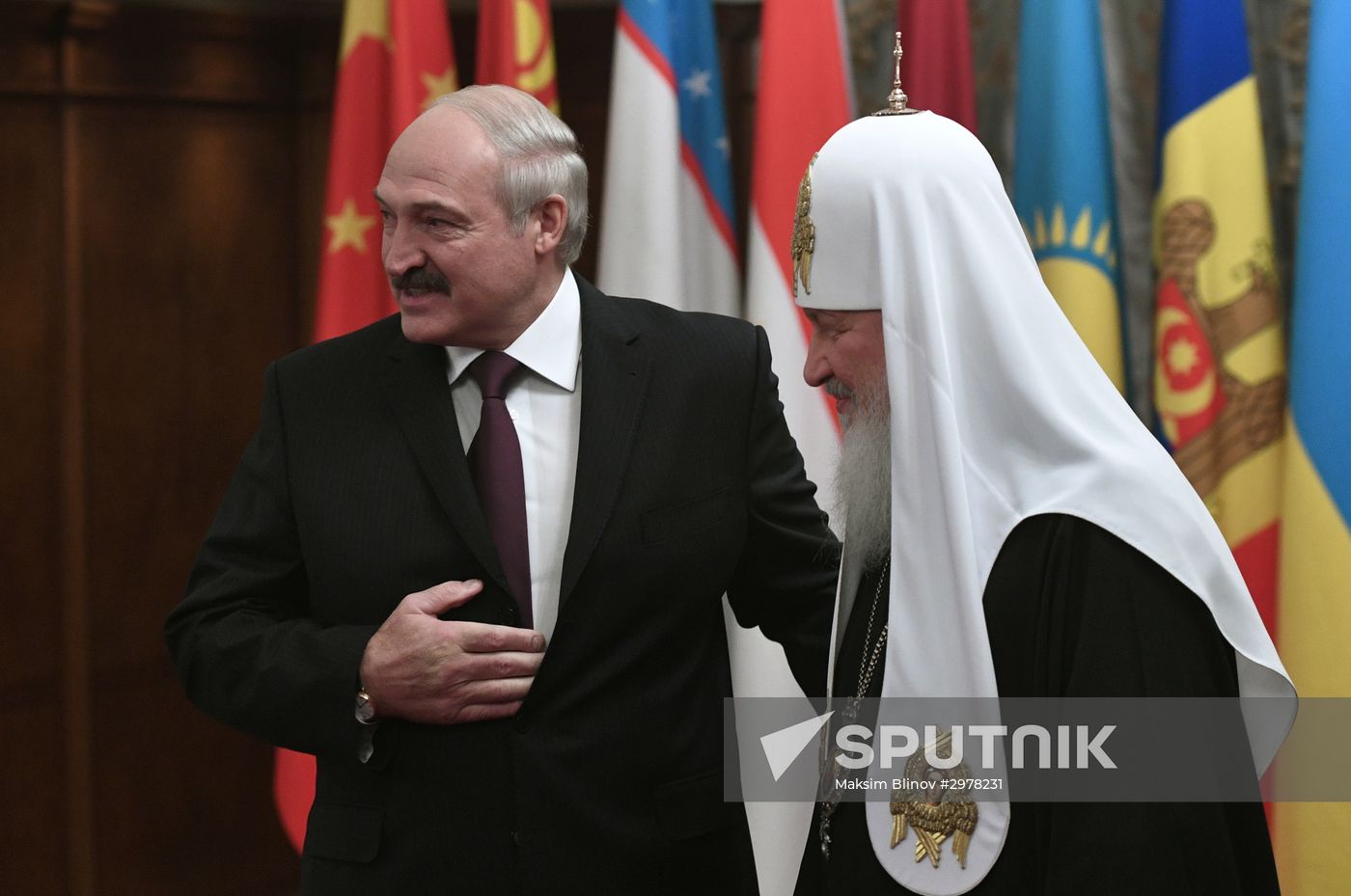 President Putin, Prime Minister Medvedev and Belarusian President Lukashenko wish happy birthday to Patriarch Kirill