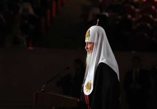 President Putin, Prime Minister Medvedev and Belarusian President Lukashenko wish happy birthday to Patriarch Kirill