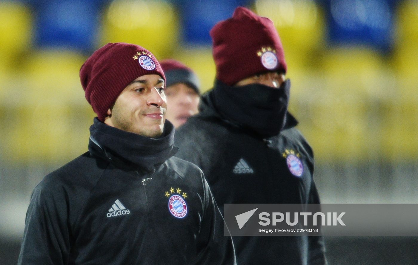 Football. Champions League. Bavaria's training session