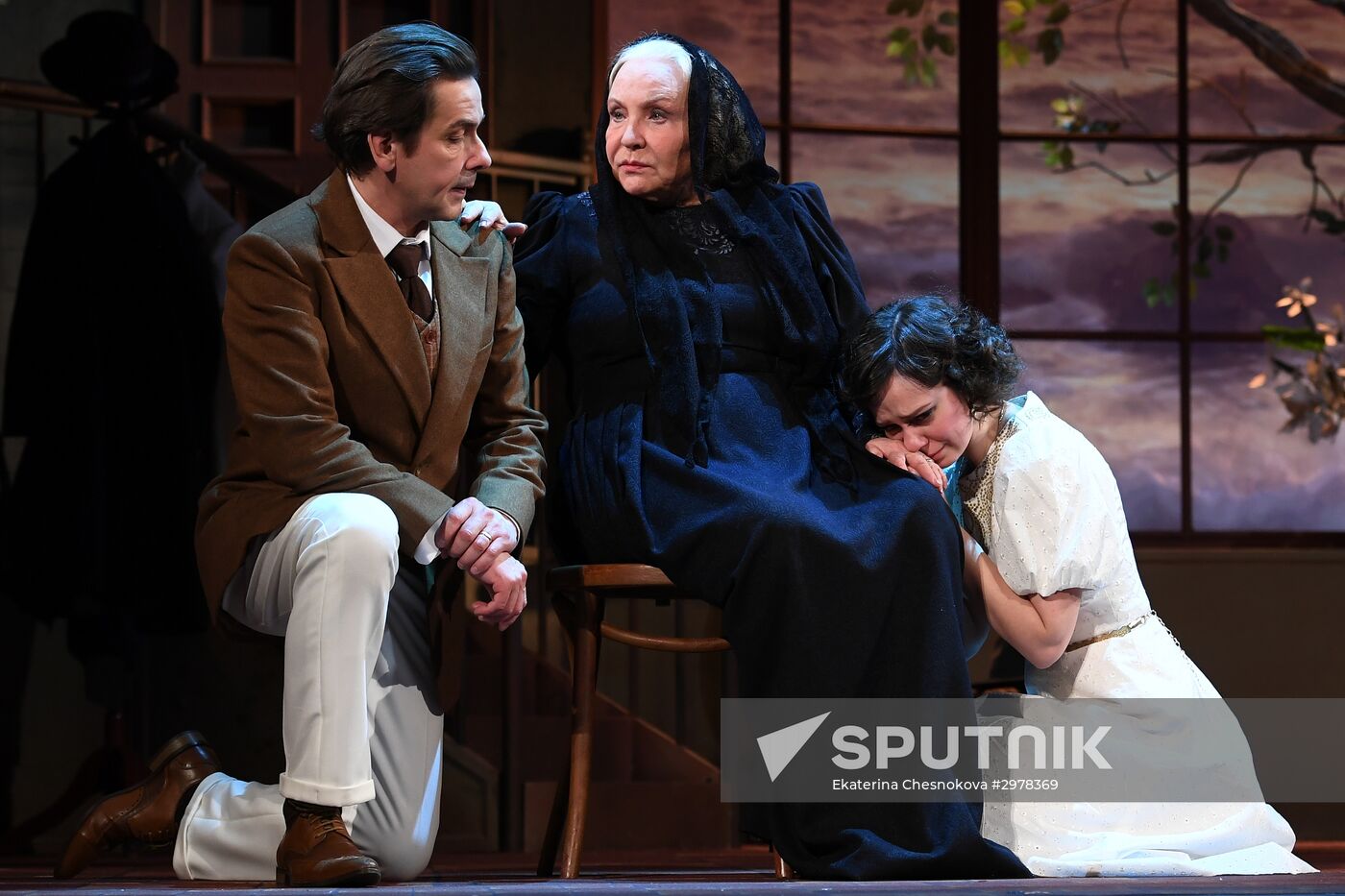 Rehearsal of play "Trees Die Standing Tall"