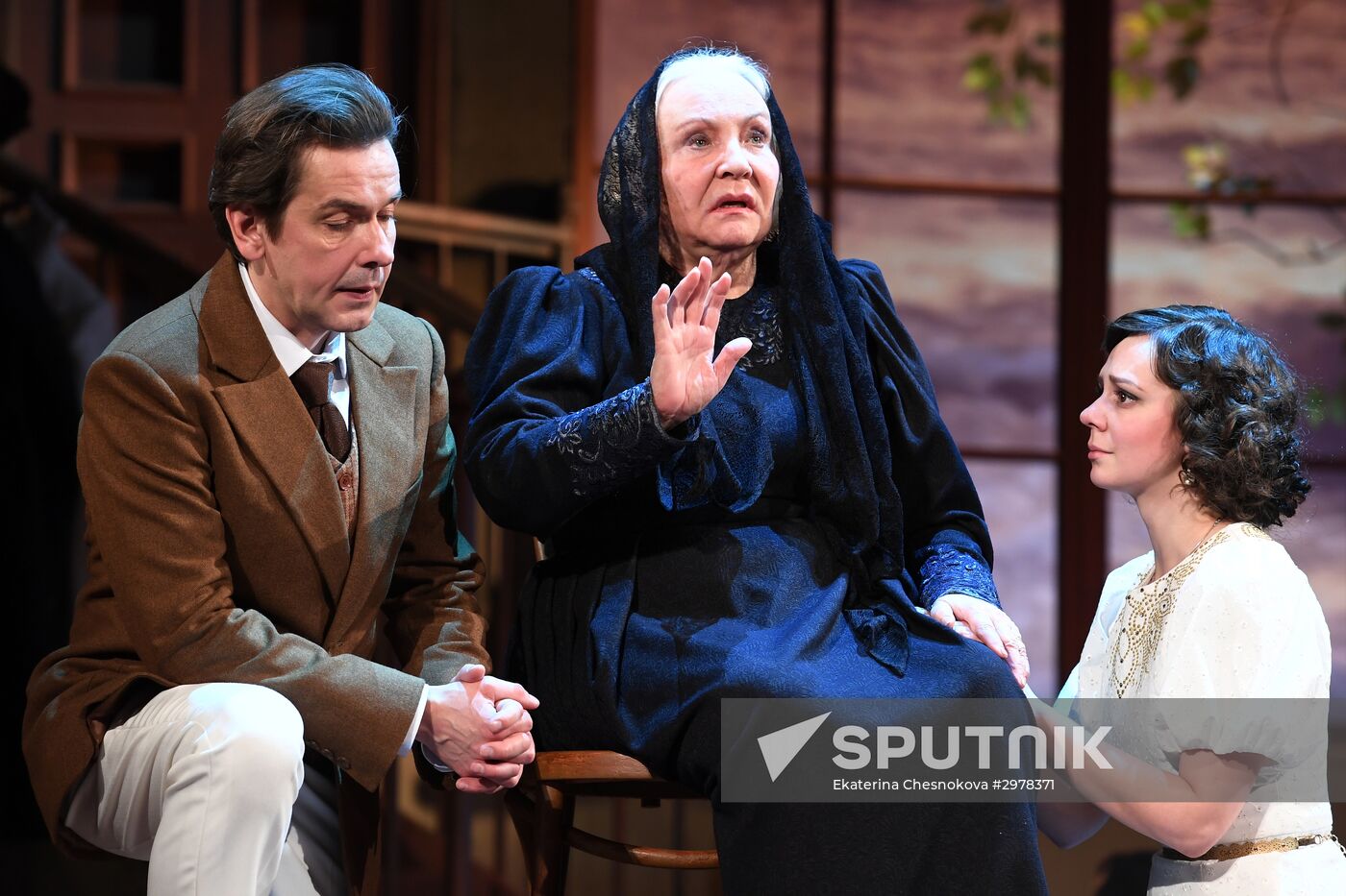 Rehearsal of play "Trees Die Standing Tall"