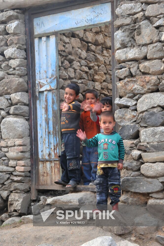 Young residents of Bagram