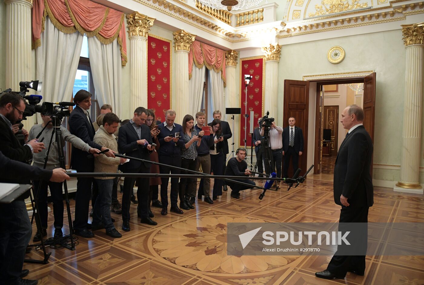 President Vladimir Putin answers media questions