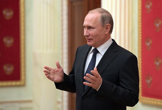 President Vladimir Putin answers media questions