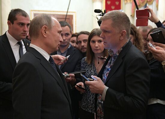 President Vladimir Putin answers media questions