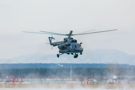 Russian Navy's naval aviation receives first Arctic helicopter Mig Mi-8AMTSh-VA