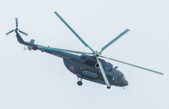 Russian Navy's naval aviation receives first Arctic helicopter Mig Mi-8AMTSh-VA