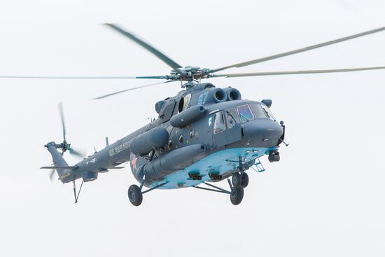 Russian Navy's naval aviation receives first Arctic helicopter Mig Mi-8AMTSh-VA