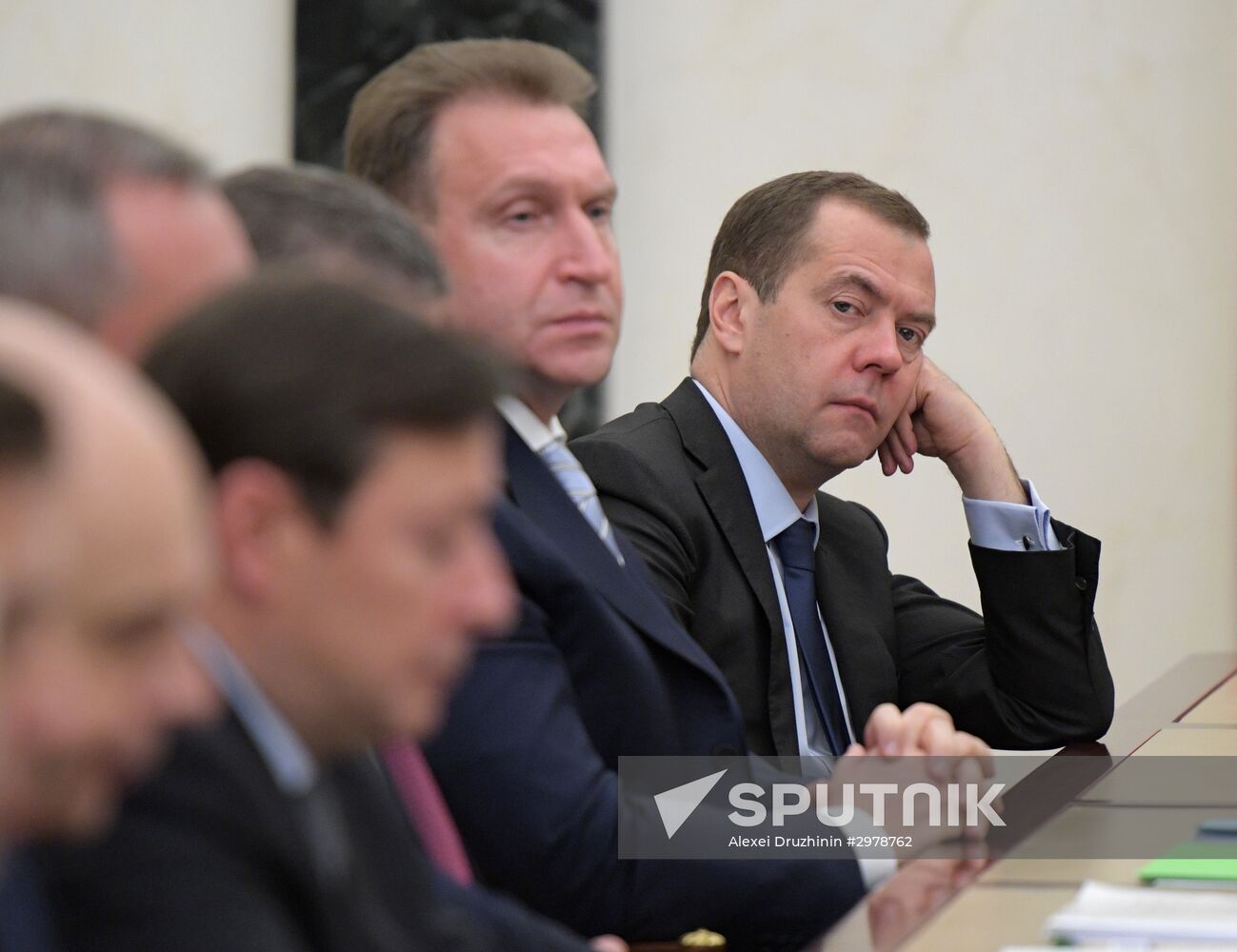 President Vladimir Putin holds meeting with Government members