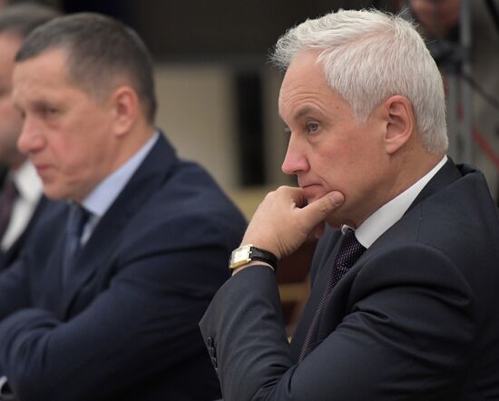 President Vladimir Putin holds meeting with Government members