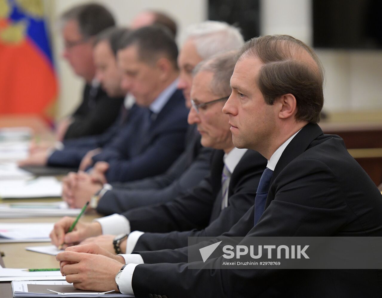 President Vladimir Putin holds meeting with Government members