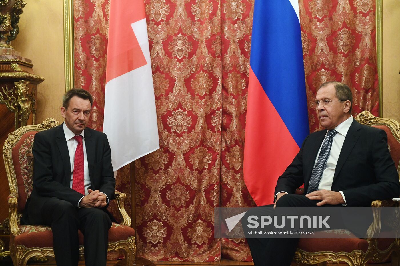 Russian Foreign Minister Sergey Lavrov meets with Peter Maurer, president of the International Committee of the Red Cross