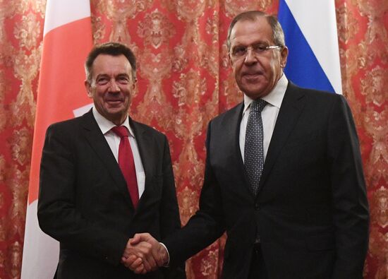 Russian Foreign Minister Sergey Lavrov meets with Peter Maurer, president of the International Committee of the Red Cross