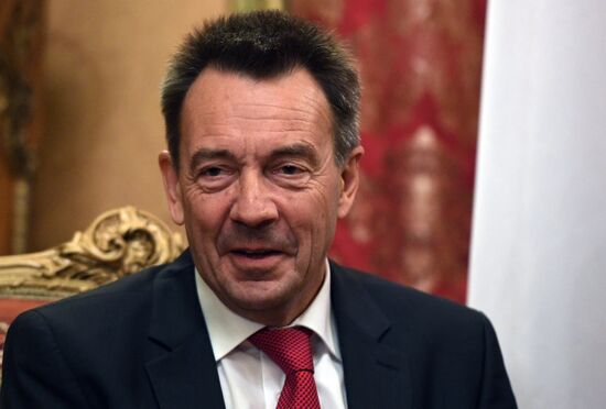 Russian Foreign Minister Sergey Lavrov meets with Peter Maurer, president of the International Committee of the Red Cross