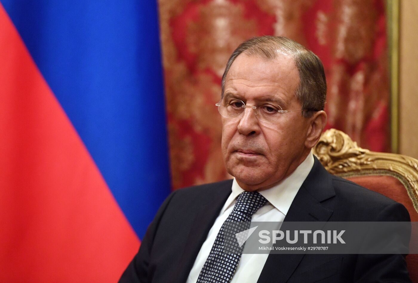 Russian Foreign Minister Sergey Lavrov meets with Peter Maurer, president of the International Committee of the Red Cross