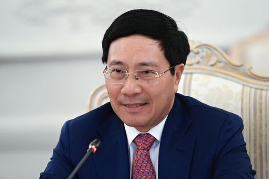 Russian Foreign Minister Sergei Lavrov meets with Foreign Minister of Vietnam Pham Binh Minh