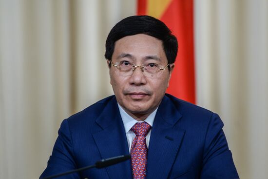 Russian Foreign Minister Sergei Lavrov meets with Foreign Minister of Vietnam Pham Binh Minh