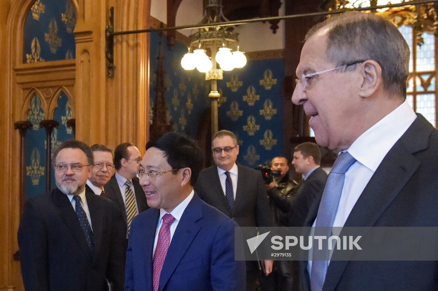 Russian Foreign Minister Sergei Lavrov meets with Foreign Minister of Vietnam Pham Binh Minh