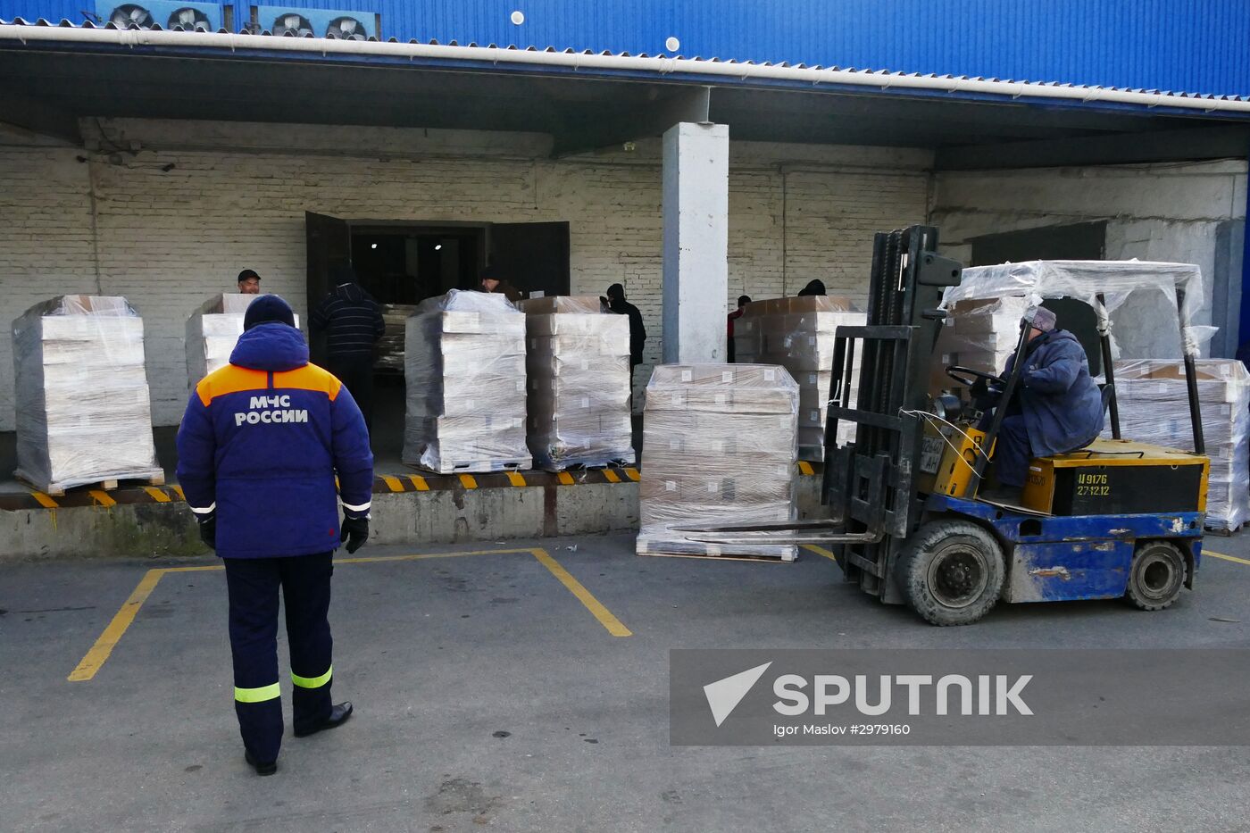 Russia's 58th humanitarian aid convoy arrives in Donetsk