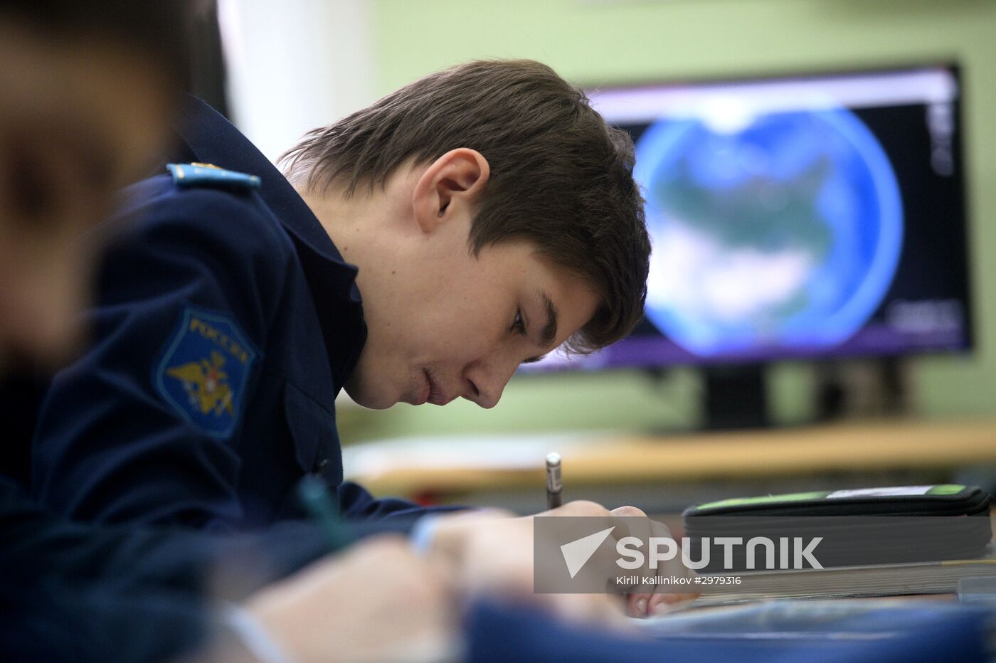Cadet class in a school in Moscow
