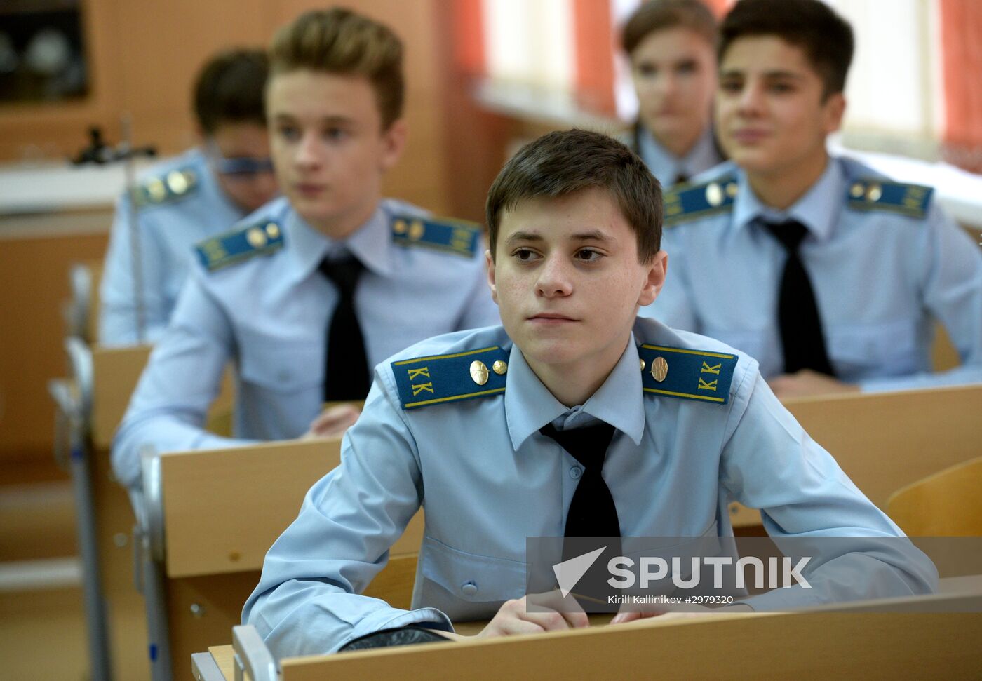 Cadet class in a school in Moscow