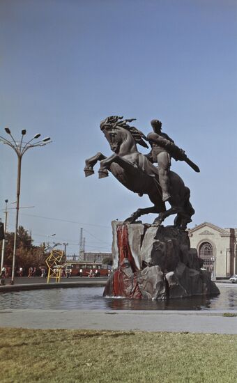 Monument to David of Sasun in Yerevan