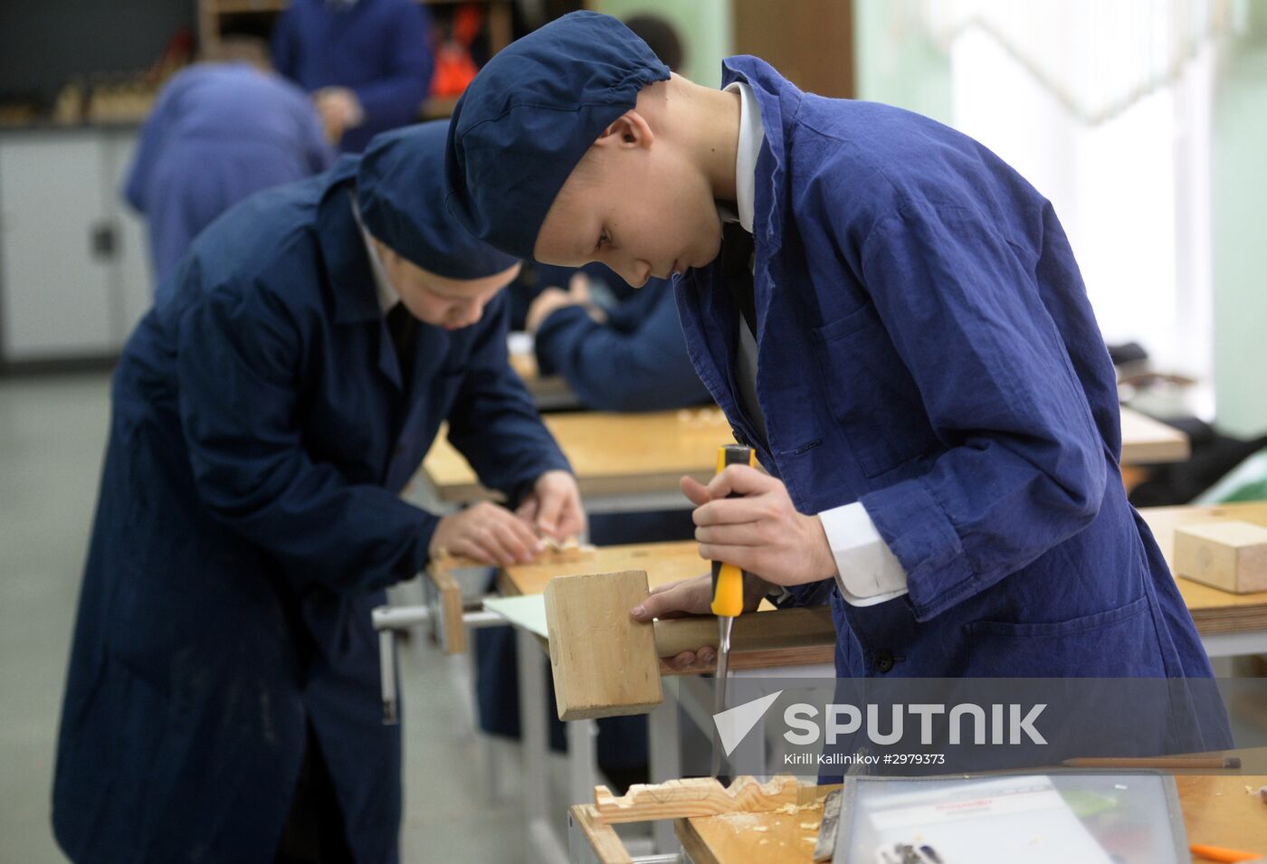 Cadet class in a school in Moscow