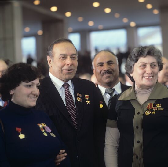 Azerbaijan Communist Party First Secretary Heydar Aliyev