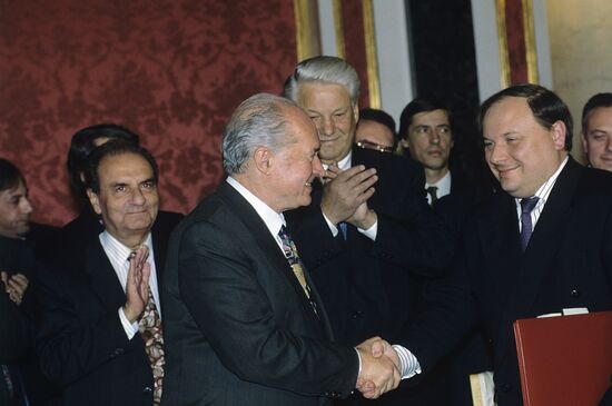 Cyprus President George Vasiliou's visit
