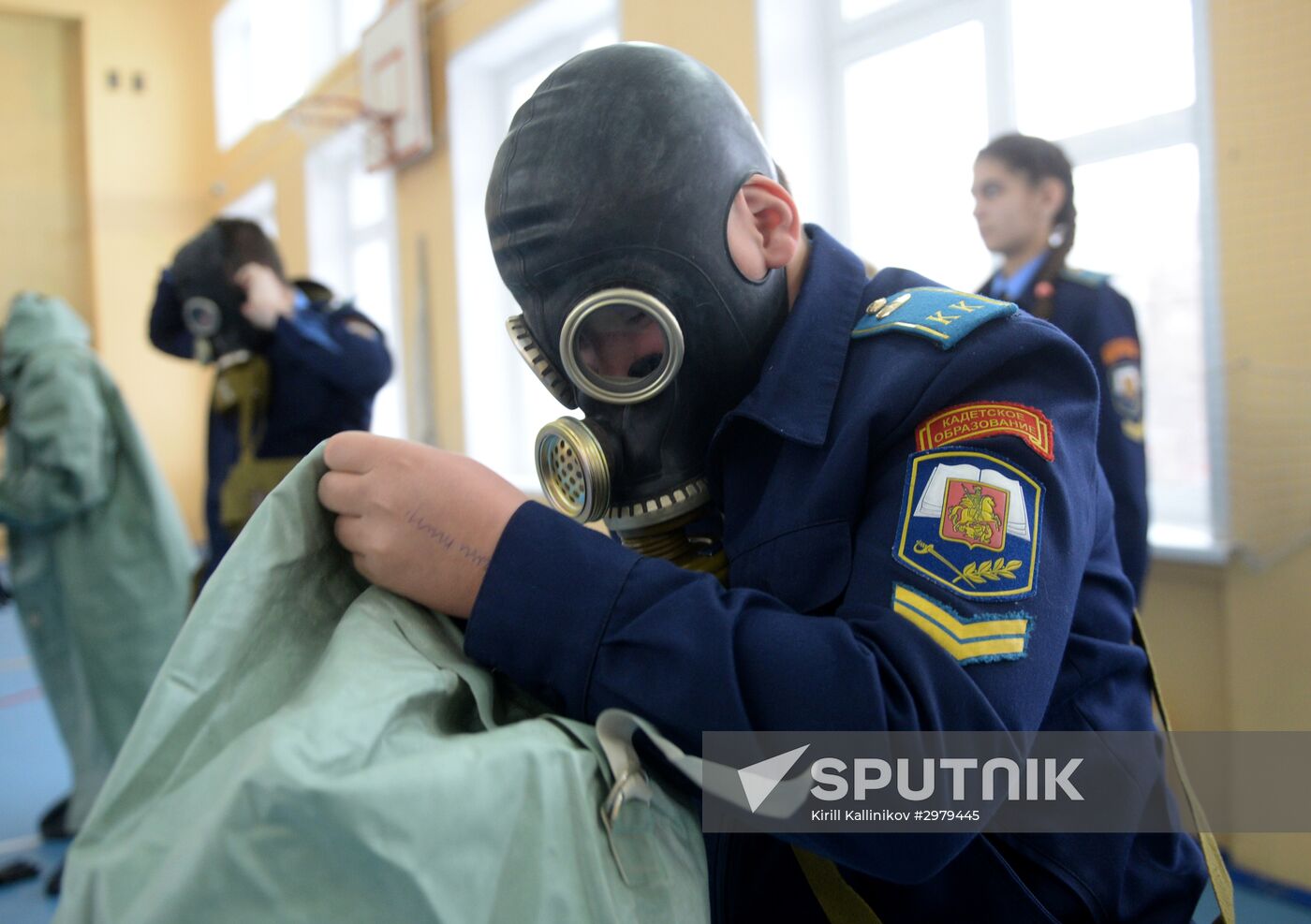 Cadet class in a school in Moscow