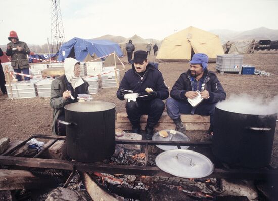 Relief efforts after Armenian earthquake