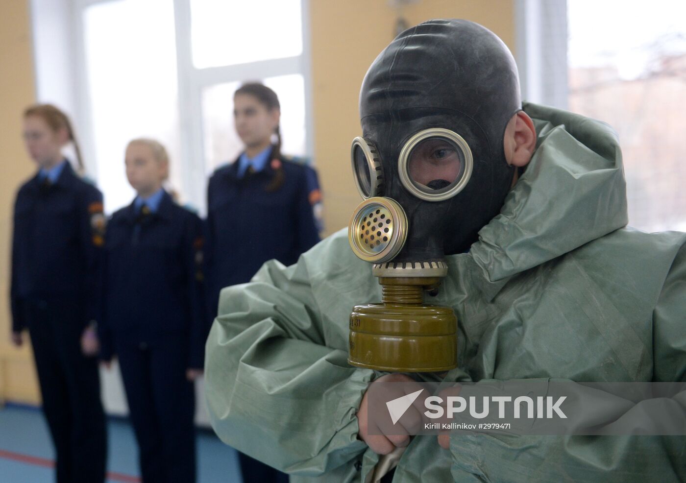 Cadet class in a school in Moscow