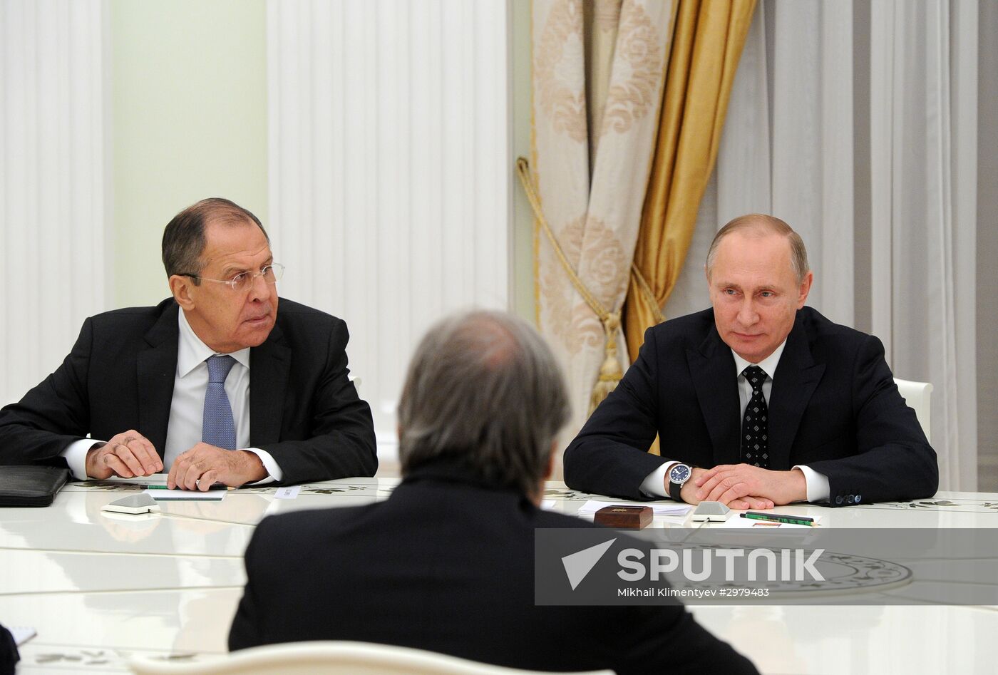 Russian President Vladimir Putin met with newly elect UN secretary general Attonio Guterres