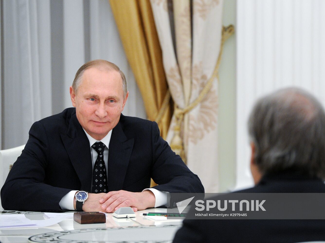 Russian President Vladimir Putin met with newly elect UN secretary general Attonio Guterres