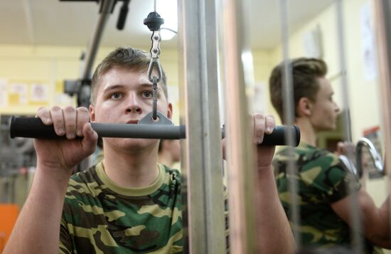 Cadet class in a school in Moscow