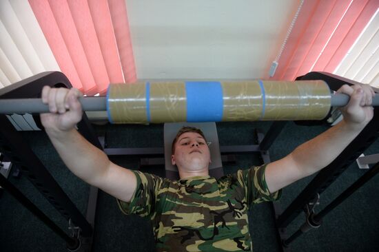 Cadet class in a school in Moscow