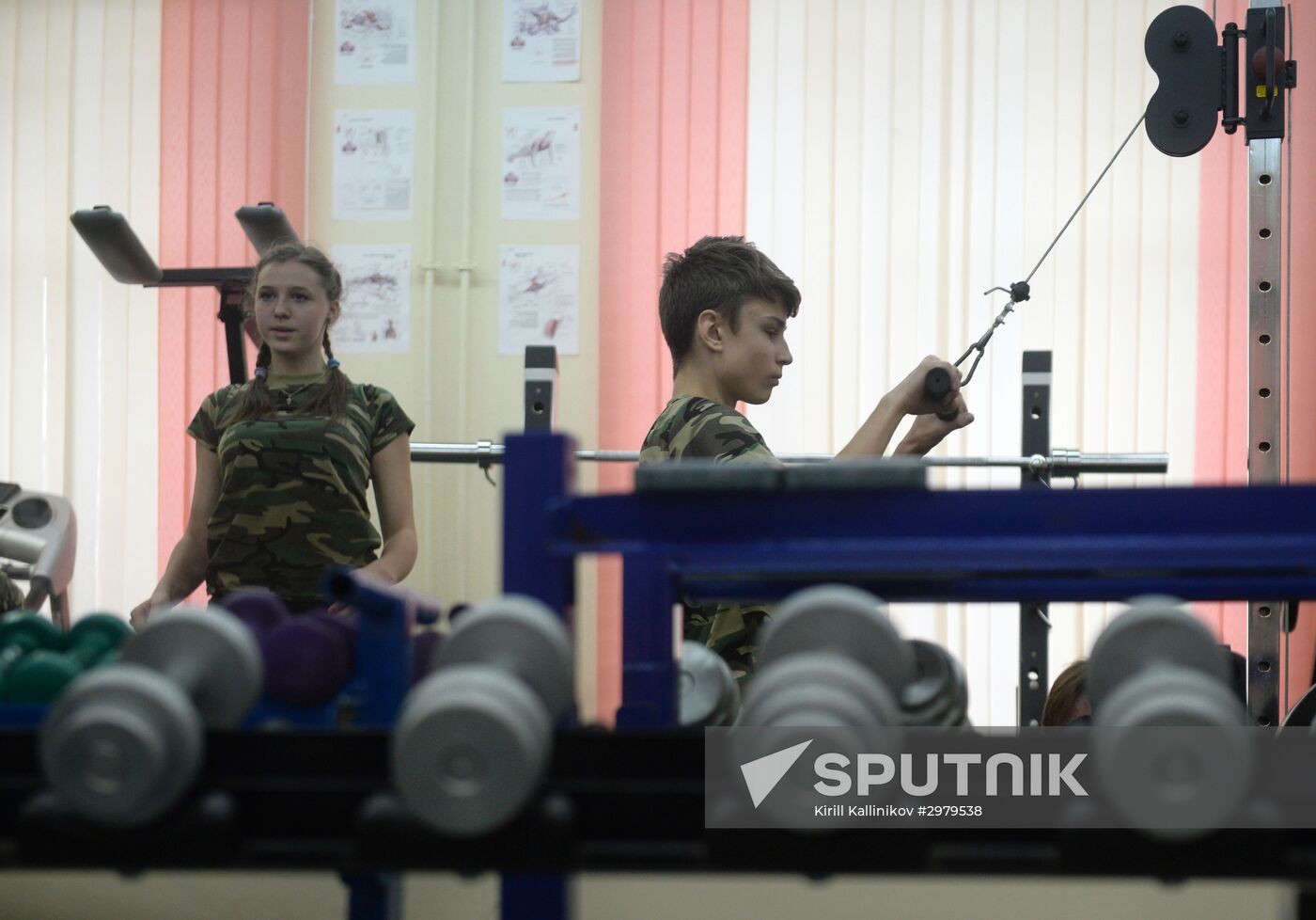 Cadet class in a school in Moscow