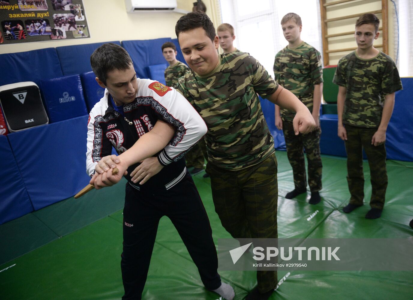 Cadet class in a school in Moscow